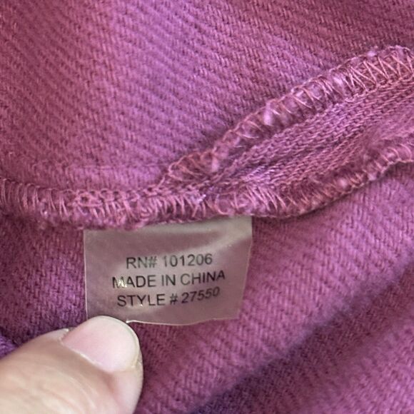 Soft Surroundings Cowl Neck Tunic Sweatshirt Magenta French Terry Pockets Cozy - Picture 11 of 12